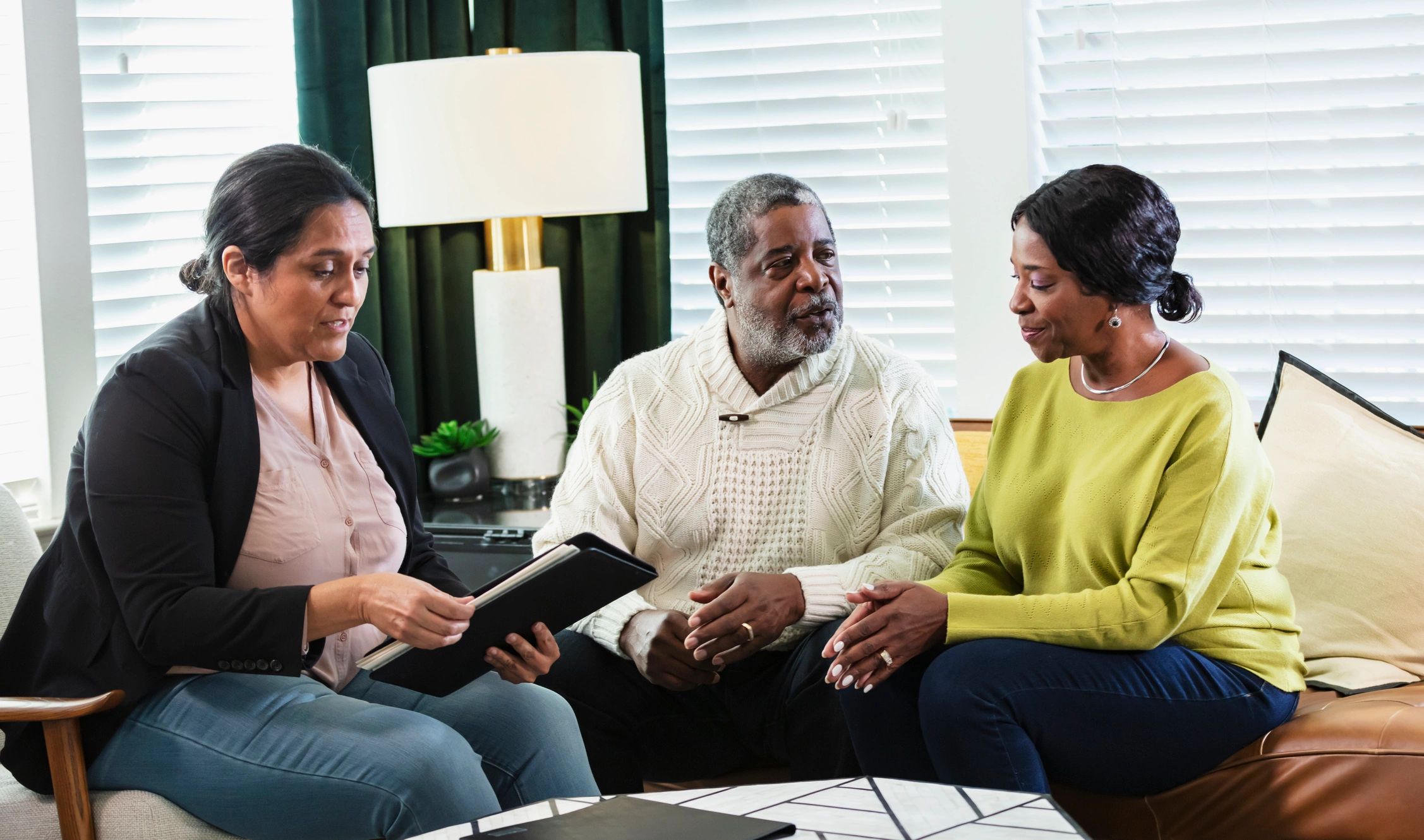 Advisor reviewing Medicare options with a senior couple